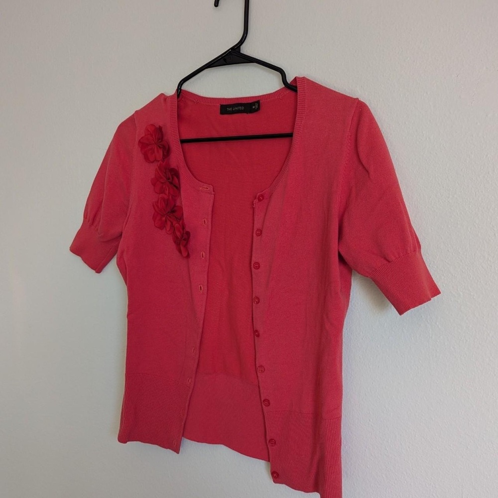 The Limited Pink Cardigan Sweater